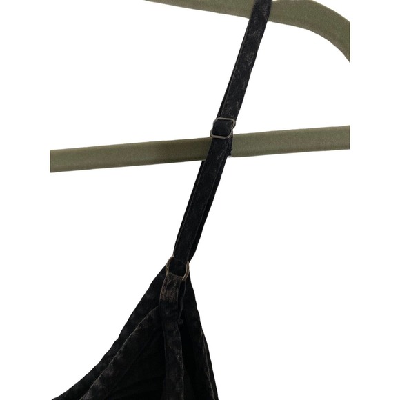 Lacausa Womens Reina Mini Dress Size Medium Ruffle‎ Adjustable Straps Black - Picture 5 of 12